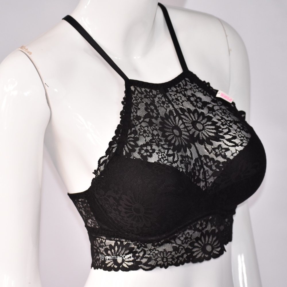 New! Pink Victoria's Secret bralette Push-bra M - Picture 2 of 3